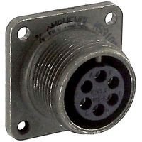 AMPHENOL INDUSTRIAL MS3102E14S-6S CIRCULAR CONN, RCPT, SIZE 14S, 6POS, BOX
