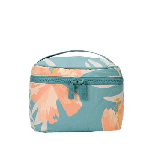 ALOHA Collection Cabin Crew Kit, Splash-Proof® Makeup & Toiletry Bag, Lightweight Travel Organizer, Compact Cosmetic Pouch, Easy-Clean Carry-On Bag, Pink Salt/Tide