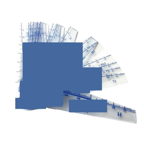 Calibrador plástico medidor de espesores 0.05-1.0mm 13 piezas miniatura 4