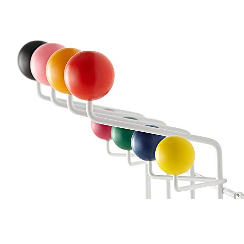 Shisedeco Classic Hang It All Coat Rack, Mid Century Modern Wall Mounted Coat Hooks With Painted Solid Wooden Walnut Balls Wood Color Coat Hanger (Multicolor) #TOP5