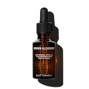 Grown Alchemist Skin Renewal Facial Oil – Hydrating Rosehip Oil for Face with Powerful Organic, Bioactive Botanicals for Firming, Smoothing, Anti Wrinkles – Natural Face Oil Anti-Ageing 25 ml