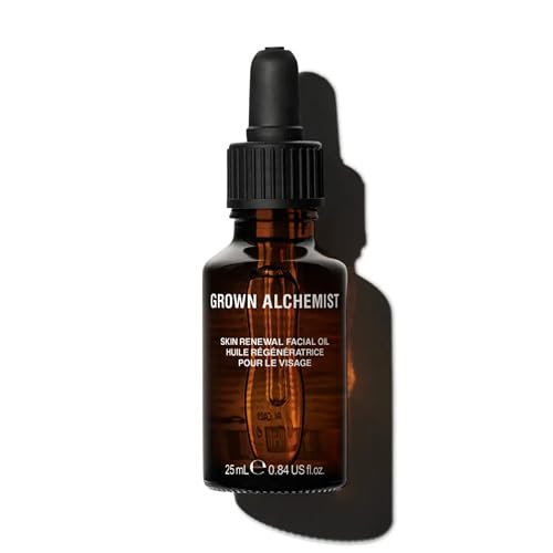 Grown Alchemist Skin Renewal Facial Oil - Hydrating Rosehip Oil for Face with Powerful Organic, Bioactive Botanicals for Firming, Smoothing, Anti Wrinkles - Natural Face Oil Anti-Ageing 25 ml