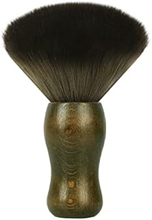 Barber Brush, AISEELY Shaving Brush, Professional Barber Neck Duster for Hair Cutting, Hair Brush Cleaner with Wooden Handle Barber Supplies (1pc)