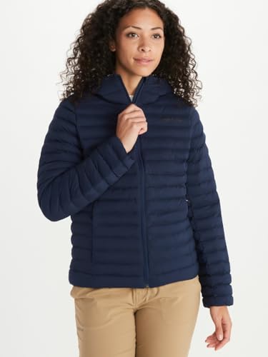 Marmot Women's Echo Featherless Hoody, Warm Puffy Jacket, Insulated Hooded Winter Coat, Water-resistant Quilted Parka, Lightweight Packable Outdoor Jacket, Windproof, Arctic Navy, M - Image 2