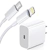 31ZP3LvvZcL. SS100 iPhone-Fast-Charger-Apple-MFi-Certified-20W-PD-USB-C-Wall-Charger-Power-Adapter-with-6FT-Type-C-to-Lightning-Cable-Compatible-iPhone-1212-Mini12Pro12-Pro-Max1111-Pro-MaxXs-MaxXRX-and-More