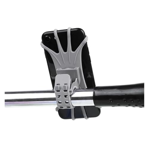 Support de vélo élastique bleu pour fixation téléphone et GPS de randonnée - 5