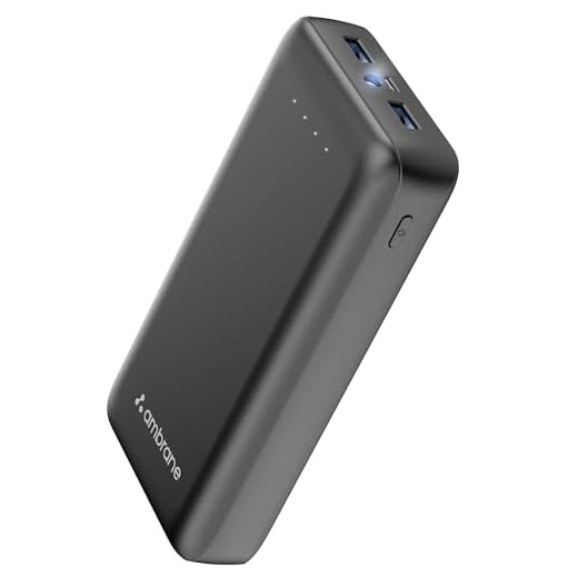 Ambrane 27000mAh Li-Polymer Powerbank with Type C and USB Ports | Fast Charging for Smartphones, Smart Watches, Neckbands & Other Devices (PP-30 Pro, Black)