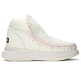  Botín Mou Eskimo Jogger De Piel Blanca