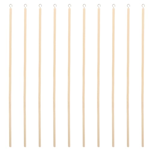 Gogogmee 10stücke Holz Laterne Sticks Handheld Laterne Pole Laternenstäbe in Großen Mengen Laternenstab Für Heimwerkerbedarf Laternenzubehör Laternenhaltestange Laternengriff Laternenstange