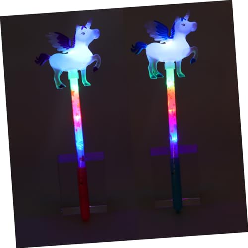 FRCOLOR 6 Peças De Bastão De Glitter De Unicórnio Varinha Piscante Varinha De Luz Bastão Luminoso De