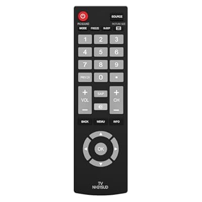 Replacement Sanyo TV Remote Control, Universal TV Remote NH315UP/NH315UD for Sanyo LED LCD LCD HDTV Smart TVs, No Setup Needed, Durable Buttons, Lightweight Design