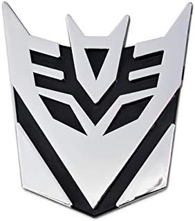Transformers Decepticon Chrome Auto Emblem -"3 Tall