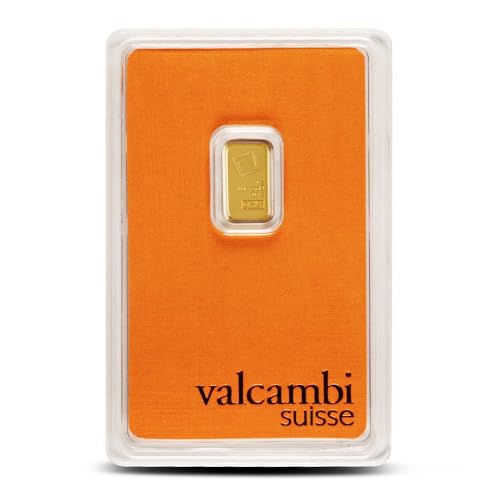 1 gram Gold in orange assay | Valcambi w/pouch