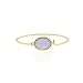 1928 Jewelry "Semi-Precious Collection" 14k Gold Dipped Wire Bracelet