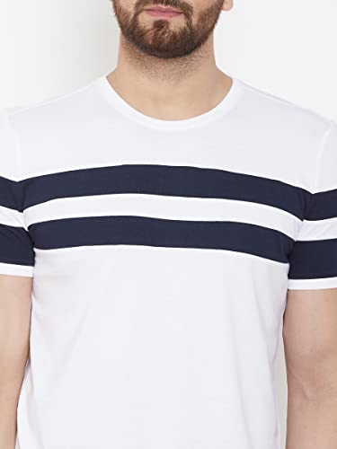 Image of AUSK T-Shirt for Mens Double Stripes on Chest