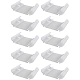 Terminale ECA centrale per doghe 53 × 8 mm. Compatibile con montaggio su telaio in legno.