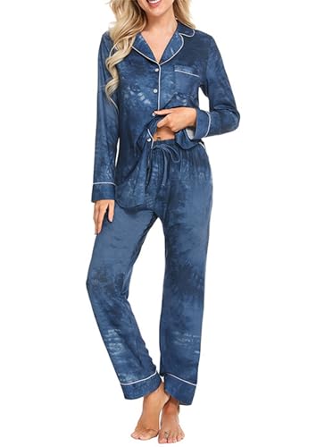 Pyjama manches longues femme à revers pour des soirées cocooning et détente