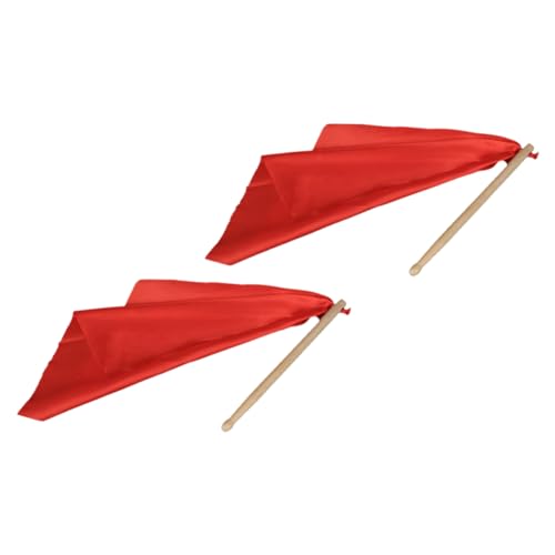 Baquetas de madera para tambor de cintura, accesorios para práctica musical, color rojo miniatura 1