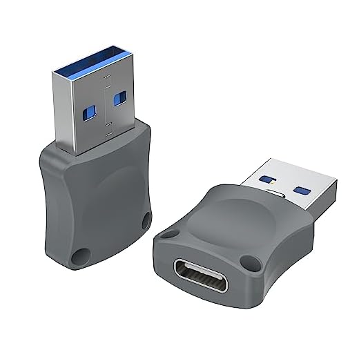 AWINNER 2022 USB-C to USB Adapter, 2 Pack (Gray)