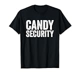 Photo Gallery costume di halloween divertente candy security maglietta Photo Gallery costume di halloween divertente candy security maglietta