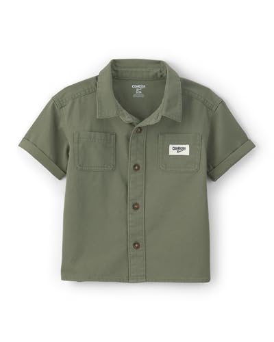 Image of OshKosh B'Gosh Boys Short Sleeve Woven Buttonfront Shirt
