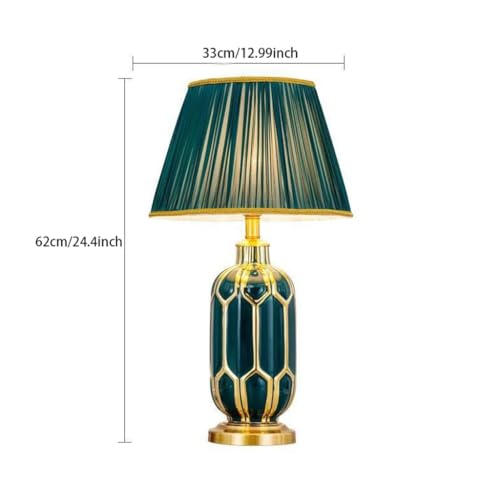 Lampe de table de lit créative en céramique blanche pour bureau et salon moderne - 3