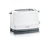 Produktbild Severin AT 2289 Automatik-Toaster (800 Watt, Brötchen-Röstaufsatz) weiß/grau