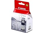 Canon PG-510 Printer Ink Cartridge, 9 ml, Black