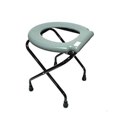 Silla para inodoro para personas mayores, silla de ducha ligera, taburete sólido plegable, silla de baño para mujeres embarazadas miniatura 4