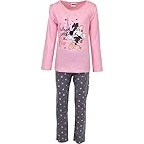 Minnie Mouse Mädchen Lang Pyjama Schlafanzug (Rosa,8 Jahre)