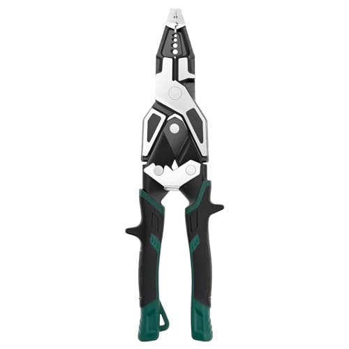 Alicates combinados multifuncionales con pelacables, alicates laterales y crimpadora de acero al carbono, alicates combinados con mango antideslizante, alicates para taller, hogar