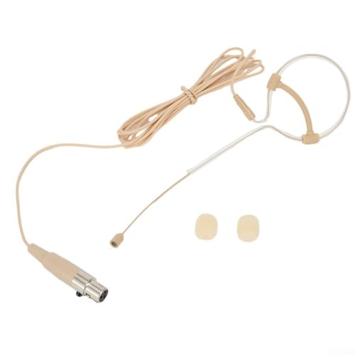 HOgardenME Beige Single Earhook Headset Mic with Windscreen