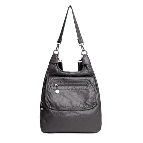 Sac à dos décontracté pour femme idéal voyage travail gris en PU