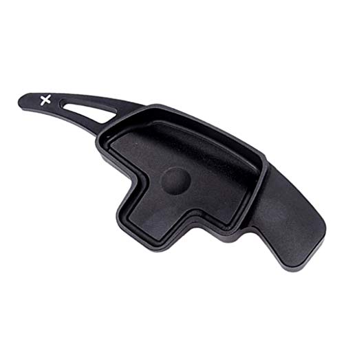 #N/A 2 peças de acessórios de interior preto para remo de volante, capas de extensão para Classe B C