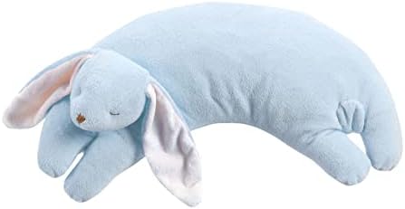 Angel Dear Curved Pillow, Blue Bunny