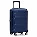 Traveler's Choice Pagosa Hardshell Expandable Luggage with Spinner Wheels, Navy, 22-Inch Carry-on