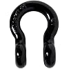 Hi-Gear (1 PK, Black) Bow Shackles 3/4 D Ring Shackle Rugged Unbreakable 28.5 Ton (57,000 Lbs) Maximum Break Strength with 7/8'' Pin Bow Screw Heavy Duty D Ring for 4x4 Vehicle Recovery