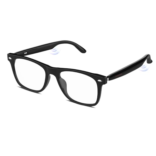 Jacuate Bluetooth Audio Smart Glasses for Women Men,Blue Light Blocking Bluetooth Glasses with Open Ear Speaker,Voice Control, Hands-Free Calls & Built-in Microphone for iPhone Android Music/Work by Jacuate - Used condition - US$27.91
