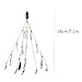 CurcKua Fishing Lures Bass Alabama Umbrella Rig Bait 5 Arms Ultralight Artificial Tripod for Fish 12 Willow Leaf Fishing Bass Bait Alabama Rig Lures
