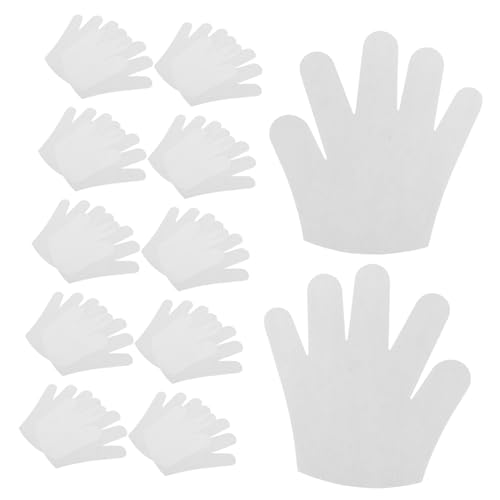VICASKY Dry Hand Moisturizing Gloves Overnight 50 Pairs Non-Woven Nail Gloves Pp Spunbond Fabric for Women's Rough Sk