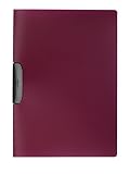 DURABLE Hunke & giogo a casa con morsetto-Book dura swing, PP, 0,45 mm, 30 fogli, Solanum melongena/rosso scuro