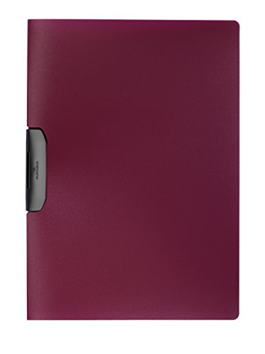 DURABLE Hunke & Jochheim Klemm-Mappe DURASWING®, PP, 30 Blatt, aubergine/dunkelrot