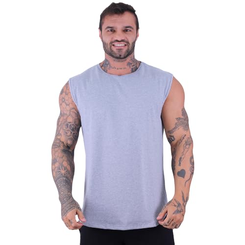 Regata Machão Longline Masculina MXD Conceito Sem Manga Treino Academia Musculação Lisa Cores Básica