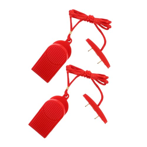 Abaodam 2 Piezas Llave de Parada de Emergencia para Cinta Correr Doble Inserción Reemplazo Instalación Fácil Protección Segura para Entrenamientos Fitness