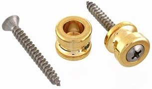2 Buttons Only for Schaller Strap Locks Gold Allparts AP-0682-002