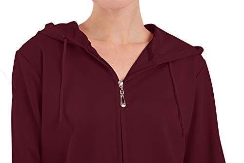 Women Sweat Suits 2 Piece Set Womens 2 Pieces Outfit Tracksuit Zipper Front Long Pants Sweatsuit Set Burgundy Medium #TOP4