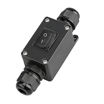 Amazon.com: Waterproof Inline Rocker Switch Box AC/DC 12–250V Max 10A ...