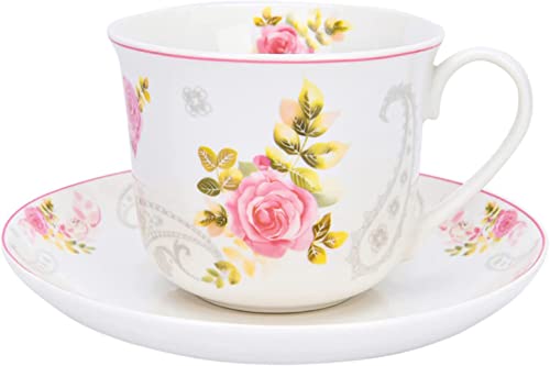 Victoria Bella STP Porcelain J-217514 Tea Cup and Saucer, English