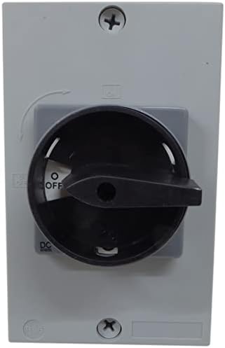 16A 2 Pole Solar PV Safety Switch DC Rotary Isolator IP65 Weatherproof