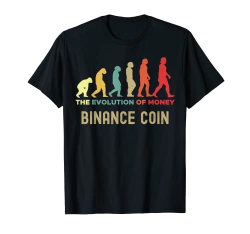 Binance Coin Crypto La evolución del dinero Caveman Camiseta